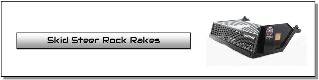 skid steer rock rake skid steer landscape rake attachments spartan