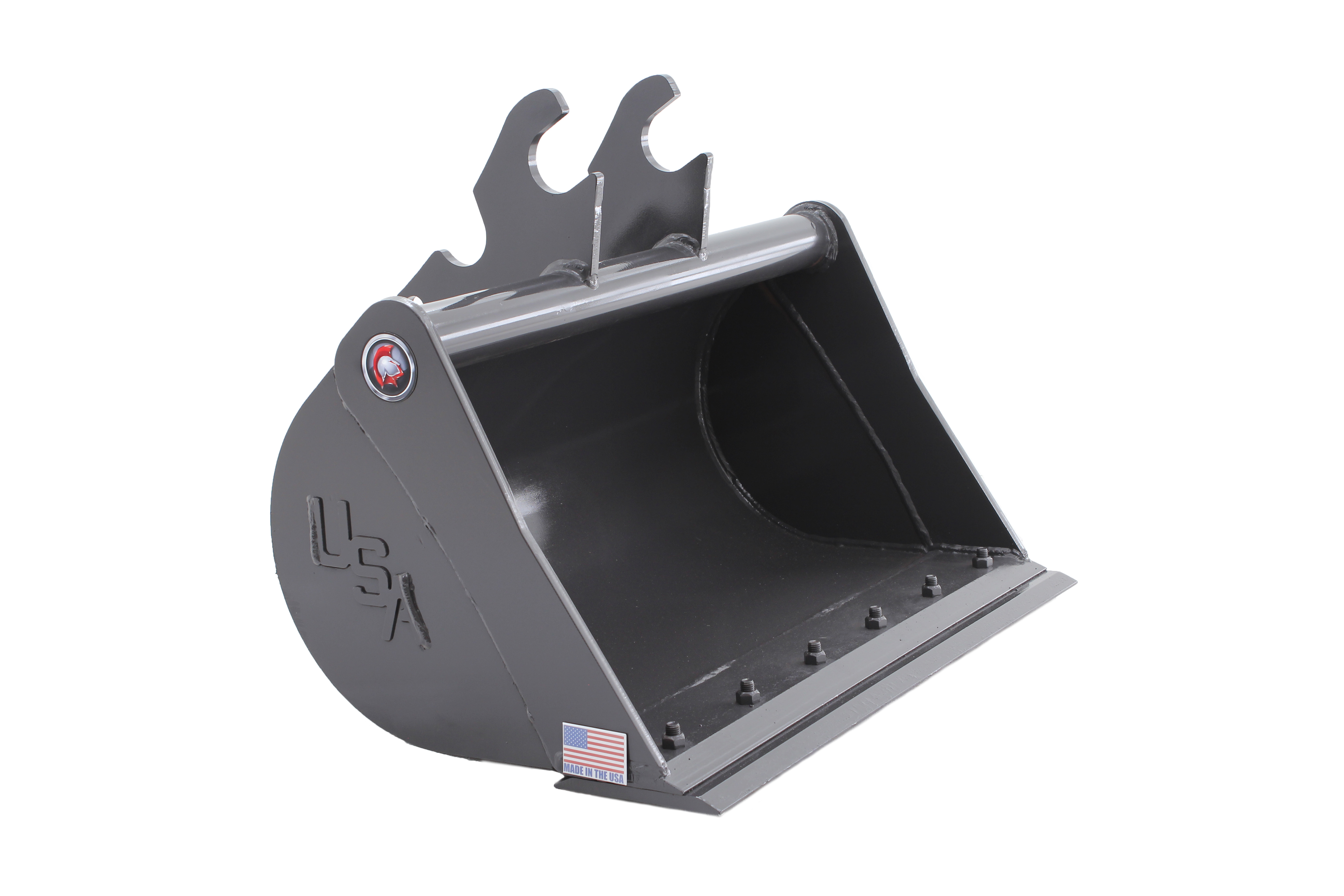 spartan excavator grading bucket with edge