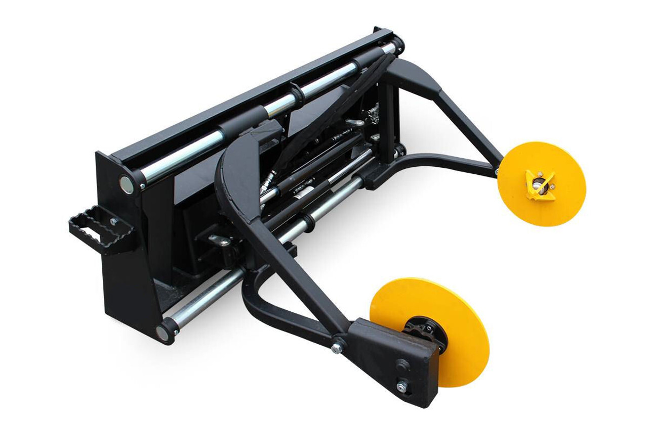 Hydraulic skid steer sod roller with brake control 