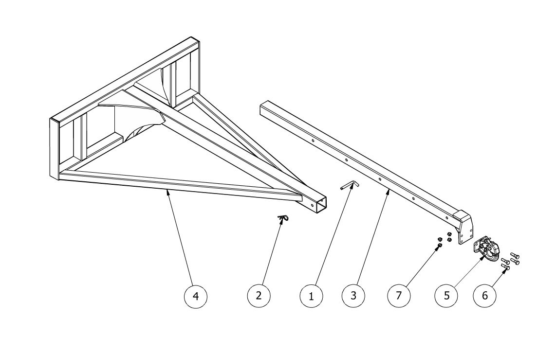 Skid Steer Truss Boom Single Stage Manual Spartan Equipment
